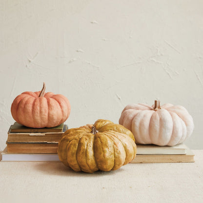 Bumpy Textured Resin Pumpkins