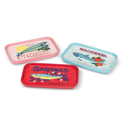 Vintage Inspired Sardine Tin Ceramic Plate